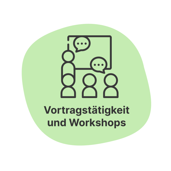 Logo Vortragstätigkeit und Workshops